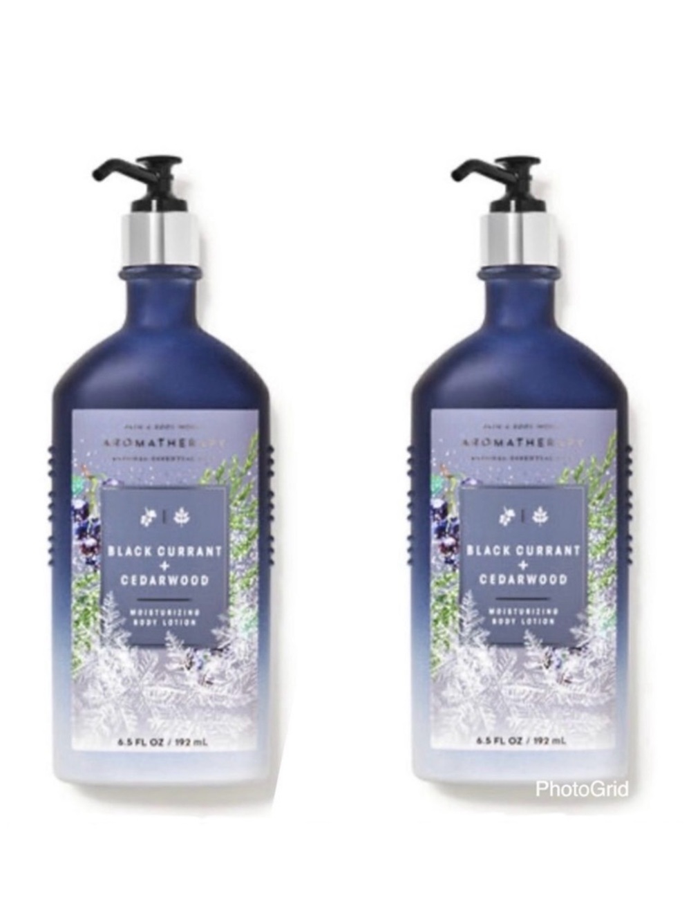 NWT Bath & Body Works 2 Pc Pack BLACK CURRANT CEDARWOOD Aromatherapy Body Lotion